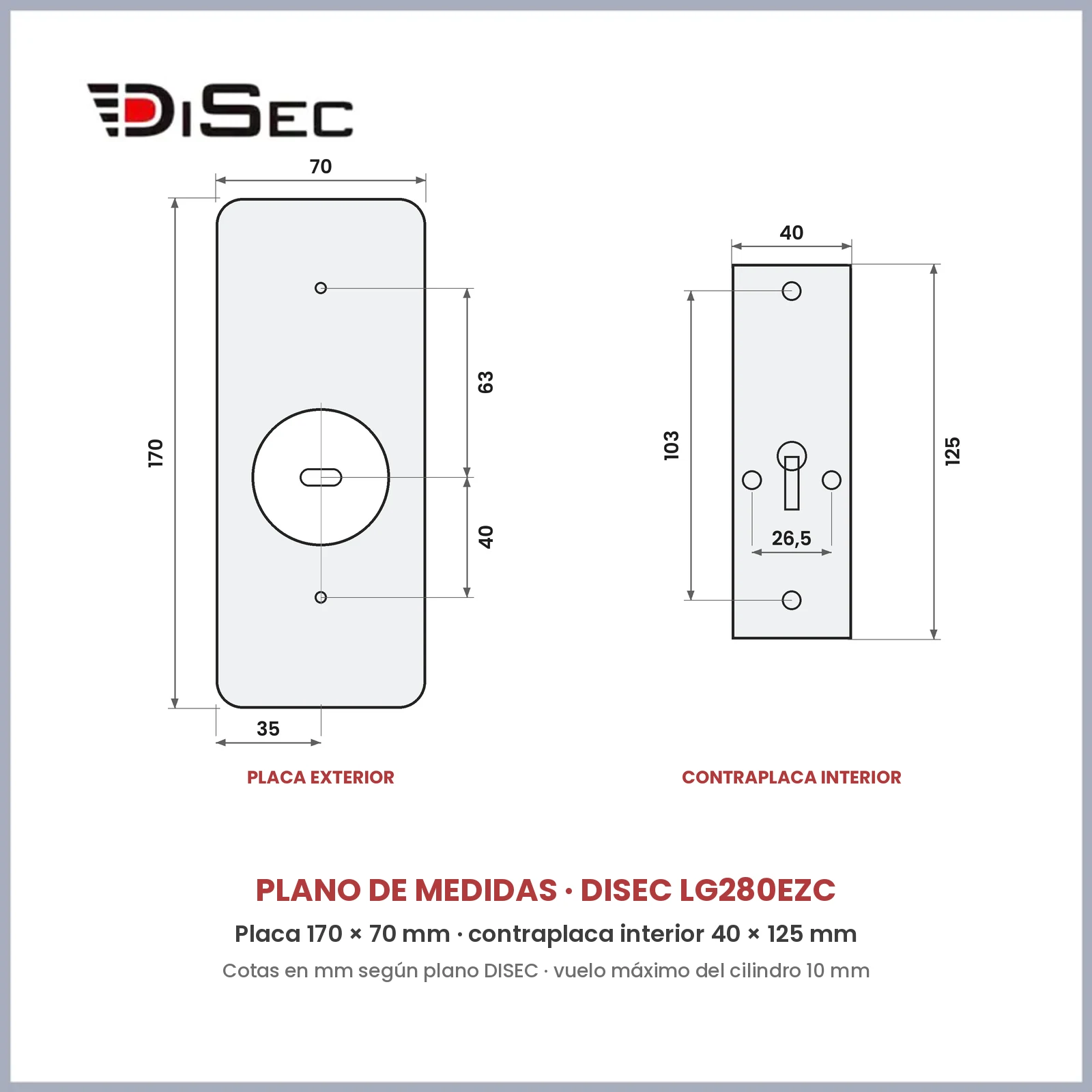 Escudo DISEC LG280EZC
