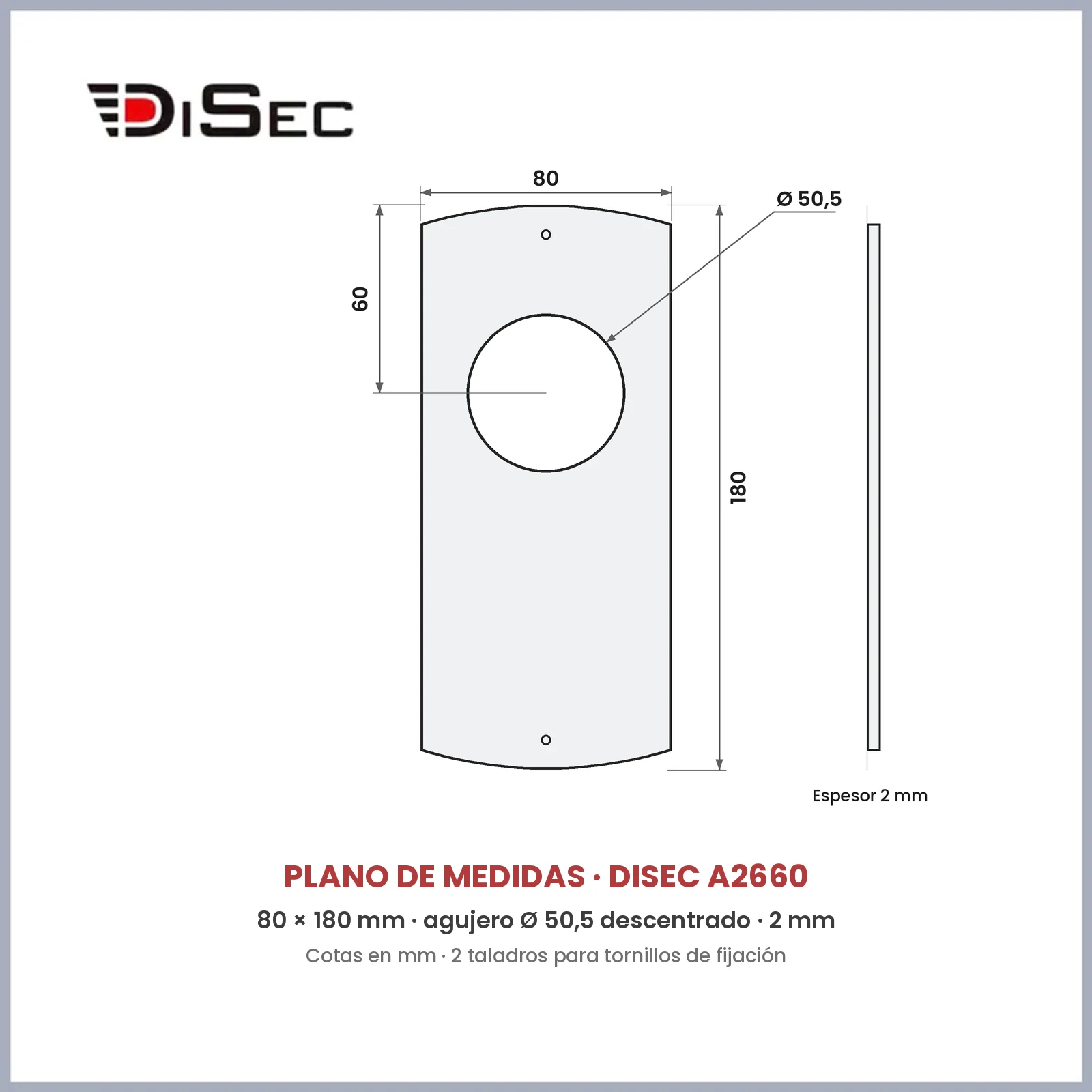 Placa DISEC A2660